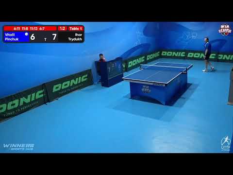 12:30 Vitalii Pinchuk (1:3) Ihor Trydukh West 1 WIN CUP 23.10.2022 | TABLE TENNIS WINCUP