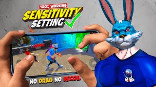 NEW BEST SENSITIVITY For 99% Headshot Rate ☠️🔥 No Drag No Recoil Unfair Sensitivity Settings | FF