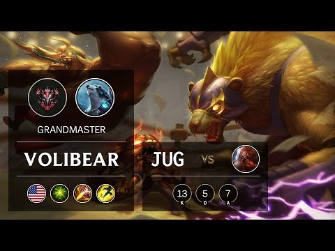 Volibear Jungle vs Gragas - NA Grandmaster Patch 9.20