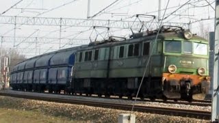preview picture of video 'Jamnik ET41-008 z wagonami samowyładowczymi typu TALNS przez Legionowo (21.03.2015)'