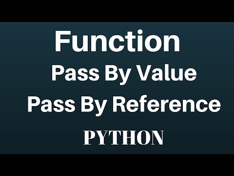 Python Functions And Parameter Passing By Reference