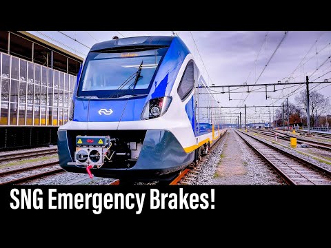 Trein Cabinerit / Instructierit SNG (Sprinter Nieuwe Generatie) / Drie soorten noodremmingen