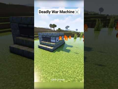 Easy Deadly War Machine Build in Minecraft #minecraft #shorts #buildhacks #war