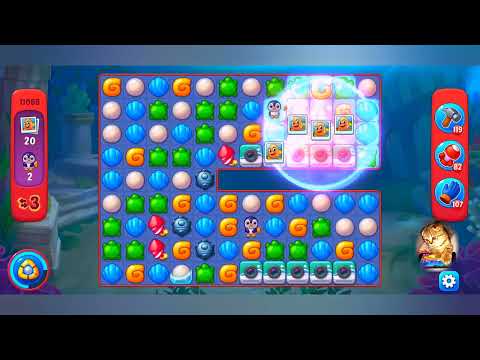фишдом 2023  #  11068 уровень - прохождение без бустеров # Fishdom,   11068  level - no Boosters.