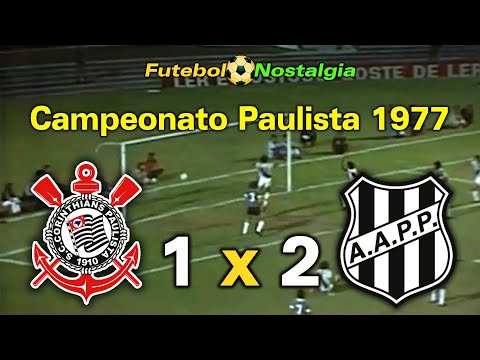 Corinthians 1 x 2 Ponte Preta - 25-08-1977 ( Campeonato Paulista )