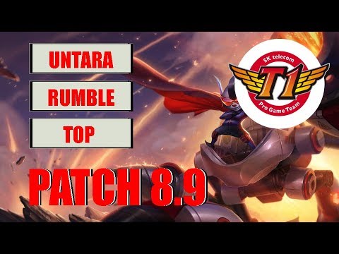 SKT T1 untara - Rumble vs Swain Top Patch 8.10
