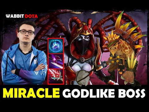 Miracle's GODLIKE QUEEN Against Middle Bristleback Beast & Techies