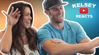 REACTING TO TRICK SHOTS | Brodie & Kelsey