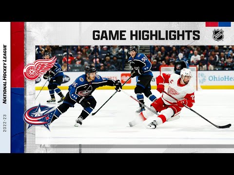 Red Wings @ Blue Jackets 12/4 | NHL Highlights 2022