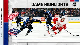 Red Wings @ Blue Jackets 12/4 | NHL Highlights 2022 by NHL