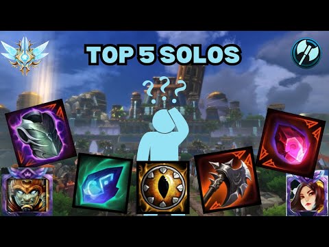TOP 5 SOLO GODS & HOW TO BUILD THEM WITH A PRO SOLO LANER!