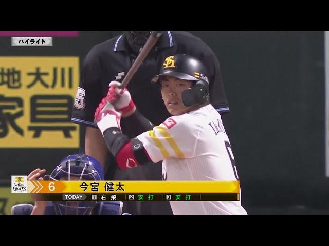 3/2 ホークス対ドラゴンズ ハイライト