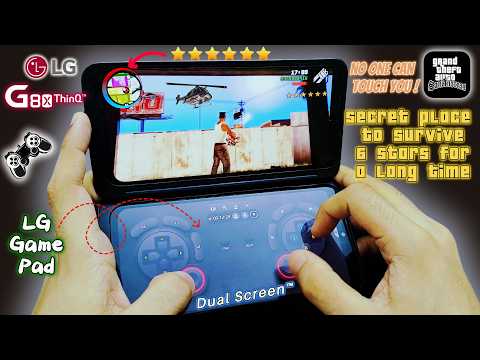 Insane 6-Star Survival Spot in GTA SA | Cops Can’t Reach Me! | LG G8X Dual Screen #gameplay #gta
