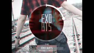 Download lagu [MASHUP] EXO & 방탄소년단 (BTS) - Monster X I NEED U mp3