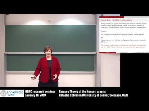 Natasha Dobrinen - Ramsey Theory of the Henson graphs