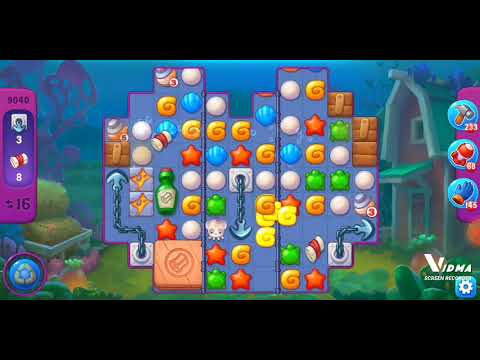 Fishdom. 9040 super hard level no boosters and diamonds. 23 moves