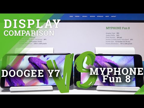 Screen Quality Test DOOGEE Y7 vs MYPHONE Fun 8 | Display Comparison