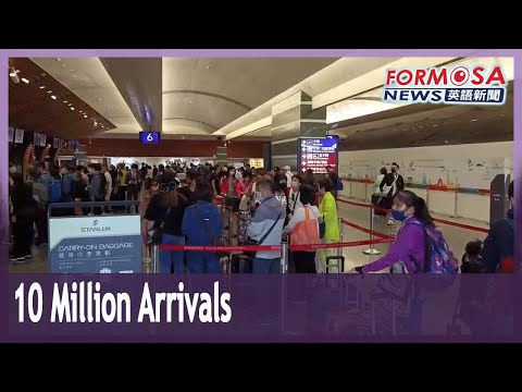 Aeroporto de Taoyuan recebe 10 milhões de passageiros em 2023