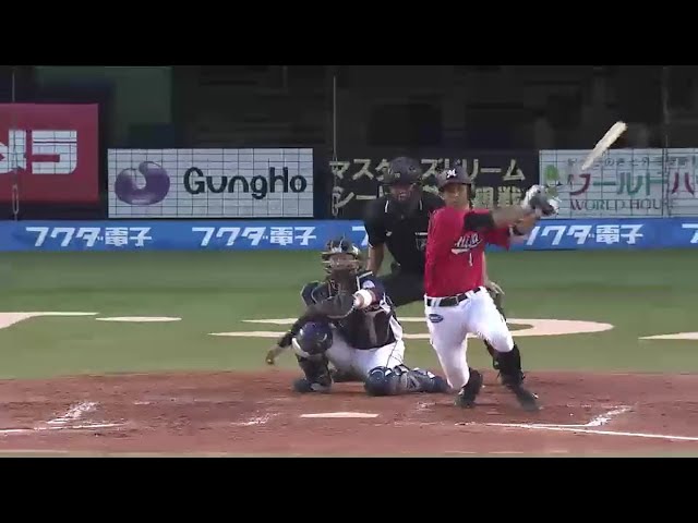 【3回裏】マリーンズ・荻野貴 落ちる球を捉えて勝ち越しタイムリー!! 2016/9/3 M-L