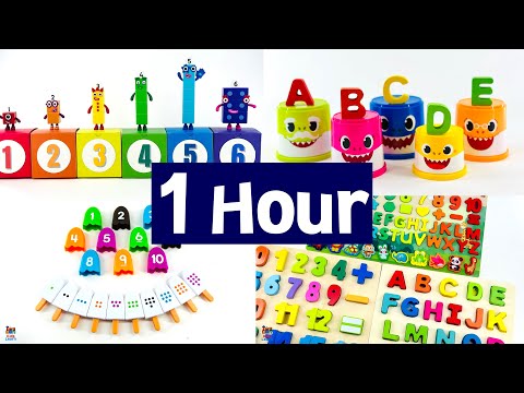Learn to count 1 to 10, Ultimate 1 HOUR | Educational Videos & Toy Learning Activities w/ Shapes Toy