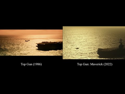 Opening Titles Comparison - Top Gun (1986) vs Top Gun: Maverick (2022)