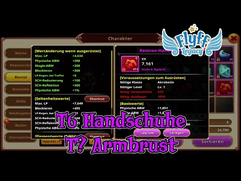 👑👑Let's Play Flyff Legacy #036 - T6 Handschuhe + T? Armbrust👑👑
