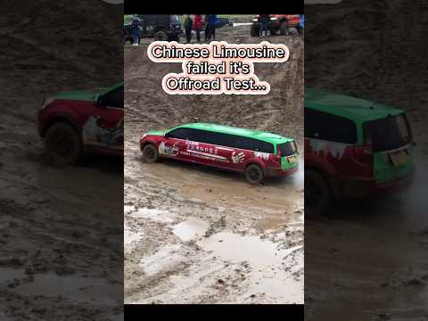 Chinese Limousine trying Offroad in mud failed off roading