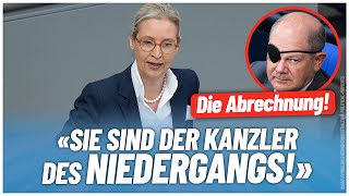 "Sie sind der Kanzler des Niedergangs!" - Alice #Weidel - #AfD