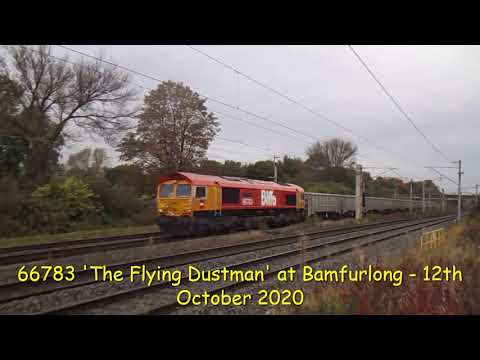 66783 'The Flying Dustman' at Bamfurlong - 12th October 2020