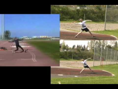 Andreas Thorkildsen/Scott Halley javelin throw comparison