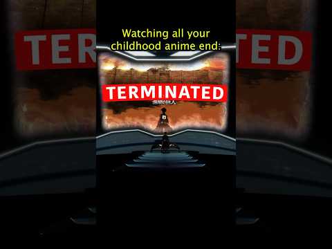 Watching your childhood anime end… #anime #naruto #attackontitan #bleach