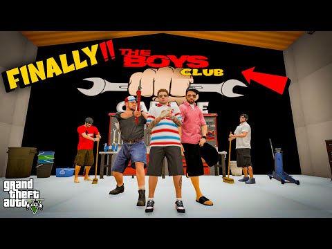 THE BOYS CLUB GARAGE IS READY!! | GTA 5 GAMEPLAY