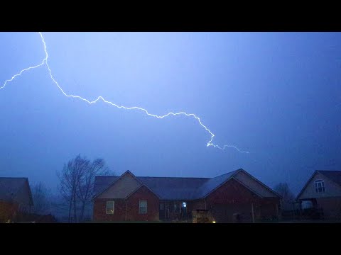 Intense Supercell w/ Lightning and Strong Winds