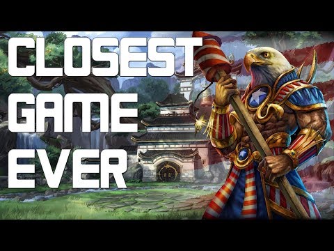 Smite - THIS GAME IS THE CLOSEST GAME I'VE EVER PLAYED!!!! - Grandmasters Ranked 1v1 Duel