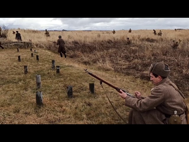 В Алексеевском районе реконструкторы воспроизвели эпизод начала освобождения Белоруссии