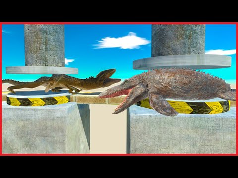 LEVEL OF HYDRAULIC PRESS, WHO can ESCAPE | ARBS - Animal Revolt Battle Simulator