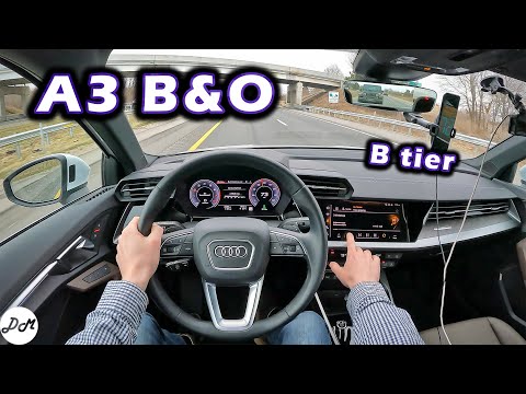 2022 Audi A3 – Bang and Olufsen 14-speaker Sound System Review | Apple CarPlay & Android Auto