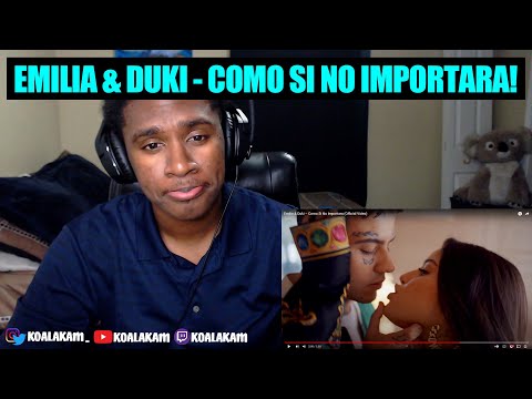 this MAKES me want a GIRLFRIEND... Emilia & Duki – Como Si No Importara (REACTION!)