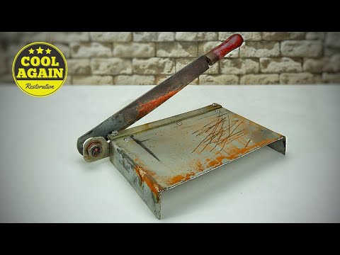 German Photo Guillotine Restoration - Laser Cleaning