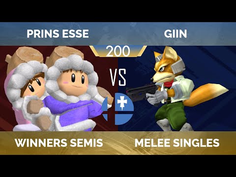 RogaSmash 200: SSBM Winners Semis – Prins Esse (Ice Climbers) vs Giin (Fox)