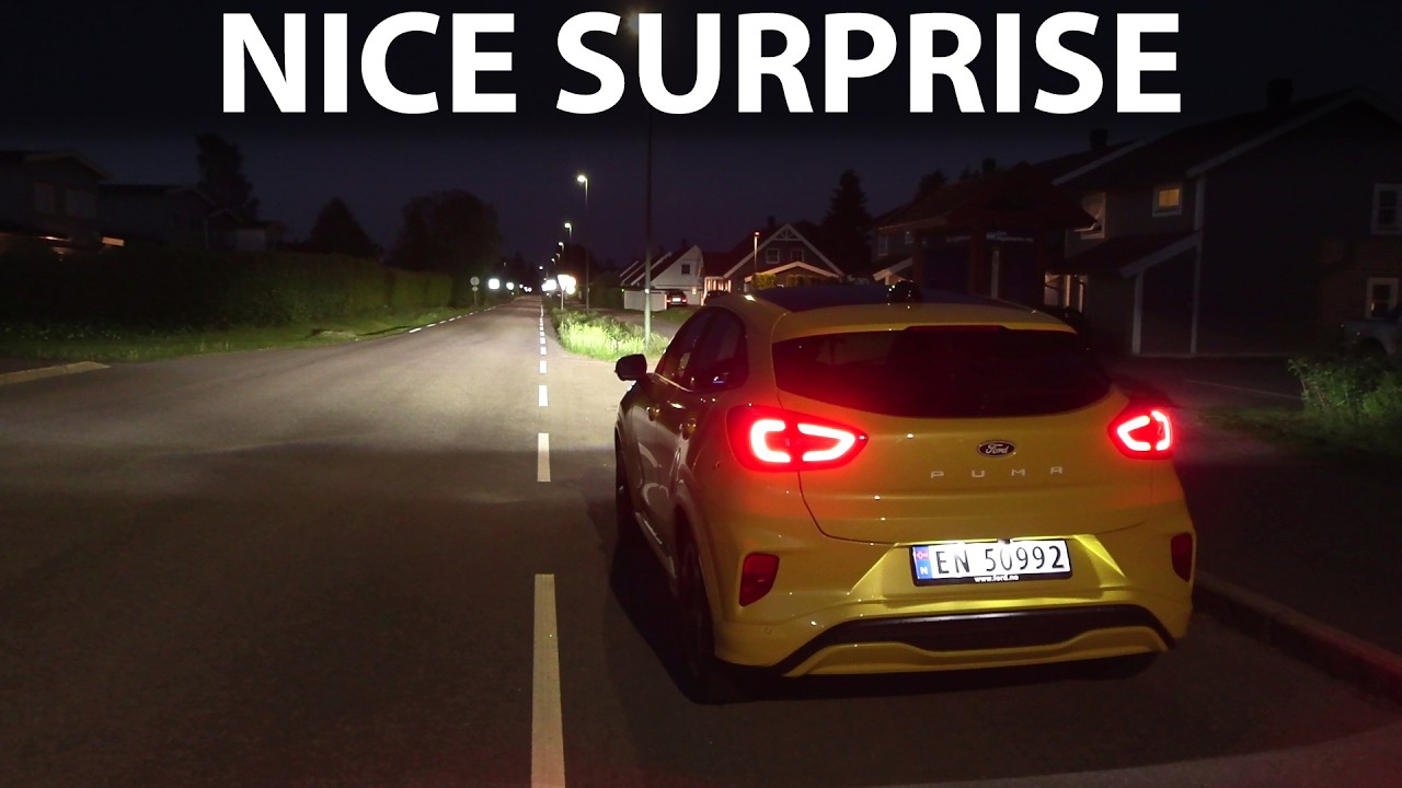 Ford Puma adaptive headlights test