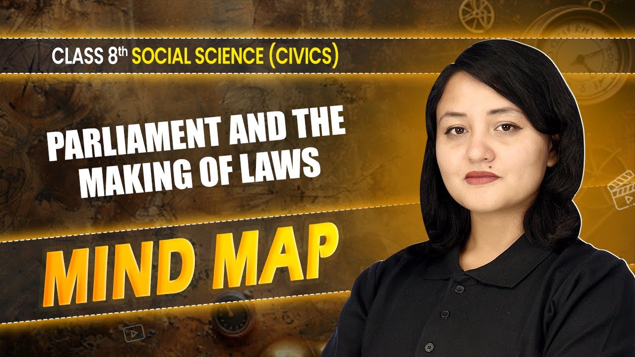 Mind Map - Parliament and the Making of Laws | Class 8 Social Science (Civics) Chapter 3 | CBSE 2024