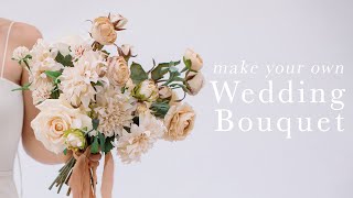 How to Make Your Own Wedding Bouquet with Fake Flowers