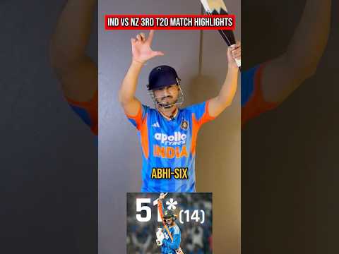 Ind vs Nz 3rd t20 Highlights & Bts - India ka Aatank💀#indvsnz #t20match #highlights #abhisheksharma