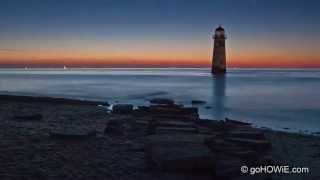 preview picture of video 'Sunset and tide at Talacre'