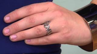 Steel by Design Love, Faith or Hope Script Design Ring with Stacey Stauffer