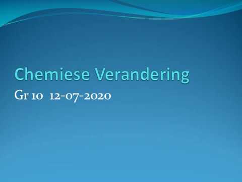 FISIESE WETENSKAP GRAAD 10: 12 Mei 2020 - periode 7 (12107)