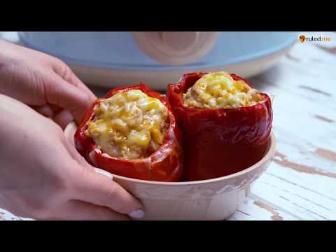 Low Cal Stuffed Peppers - Experiment with your favourite fillings.