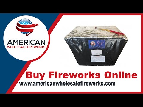 25 Shot Brocade Finale Box - Dominator 1.4 Pro … Available at American Wholesale Fireworks!