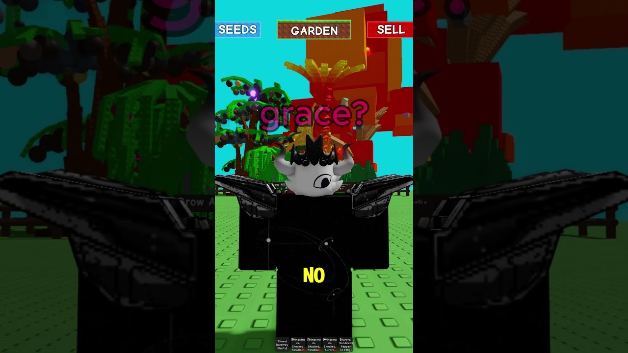 GRACE IS A VERY GOOD GAME.  #roblox #rblx #grace #growagarden #pressure